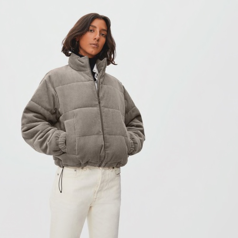 Everlane corduroy puffer - Clay